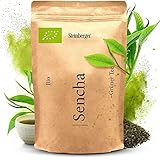 Bio Sencha Grüntee fein-herb aromatischer Geschmack | Sencha der ideale Kaffee-Ersatz | Grüner Tee Bio 250g ohne Zusatzstoffe im wiederverschließbaren Aromapack
