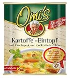 Buss Omi’s klassischer Kartoffeltopf | Kräftig mit Bauchspeck und Würstchen | 6 x 800 g