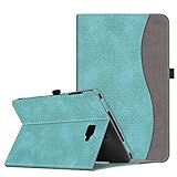 Fintie Hülle für Samsung Galaxy Tab A 10,1 Zoll T580N / T585N 2016 Tablet - Multi-Winkel Betrachtung Schutzhülle mit Dokumentschlitze, Standfunktion, Auto Wake/Sleep Funktion, Jeansoptik Türk