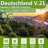 Deutschland V.21 - Profi Outdoor Topo Karte passend für Garmin Etrex 1000, 1030, Explore, Touring, Touring