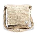 Core Hemp Crossbody Messenger Bag - Handgefertigte Satchel Bags - Aus Bio Hanf - Over-The-Shoulder Sling Bag - Unisex (Bodhi)