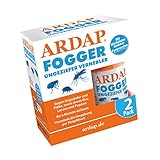 ARDAP Fogger 2 x 100ml - Effektiver Vernebler zur Ungeziefer- & Flohbekämpfung für Haushalt & Tierumgebung - für Räume bis 30m² - Wirksamer Schutz für bis zu 6 M