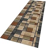 Langer Flur Hall Runner schmale Teppiche Läufer Rug Halle Halle Runner Geometrische Gitter rutschfeste Rutsch Ruck Horse Treppen Teppiche Waschbar, 6mm Dicke Mode, Kreativität,
