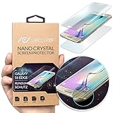 Urcover Original Nano Crystal 6H Anti Shock Screenprotector kompatibel mit Samsung Galaxy S6 Edge Plus gerundete Displayfolie (KOMPLETTE Display) Schutzfolie Anti Kratzer kristallk