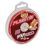 WFT Plasma Stay Red Lazer Skin 150m - Geflochtene Angelschnur zum Spinnfischen & Meeresangeln, Geflechtschnur, Schnur zum Angeln, Durchmesser/Tragkraft:0.08mm / 8kg Tragk
