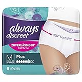 Always Discreet Inkontinenz Pants Gr. M (9 Höschen) Plus, Diskreter Schutz & Hohe Saugstärke, G