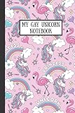 Gay Unicorn Composition Lined Notebook Pad: 6' X 9' with 120 High Quality Lined Pag