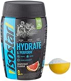 Isostar Hydrate & Perform Iso Drink – 400 g isotonisches Getränkepulver – Elektrolyt Pulver zur Unterstützung der sportlichen Leistungsfähigkeit – Grap