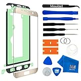 MMOBIEL Front Glas Reparatur Set kompatibel mit Samsung Galaxy S7 Edge G935 Series (Gold) Display mit Werkzeug-S