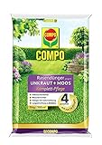 COMPO Rasendünger gegen Unkraut+ Moos Komplett-Pflege, 3 Monate Langzeitwirkung, Feingranulat, 9 kg, 300m²