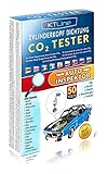 CO2 Lecktester Zylinderkopfdichtung Tester Professionell Auto Lecksucher für Kühlwasser System Kfz Universal Leck Prüfen Benzin Diesel Gasantrieb Erkennt Dichtungs und Kopfschäden in Autos M