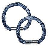 2 Stück geflochtene magnetische Vorhang Haken Raffhalter Schnalle Clip Weben Seil Drape Halter Raffhalter Schnallen Clips Web