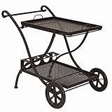 MBM 169473 Servierwagen Romeo, 94 x 65 x 82 cm, Eisengestell marone antik