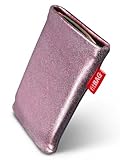 fitBAG Groove Pink Handytasche Tasche aus feinem Folienleder Echtleder mit Microfaserinnenfutter für Apple iPod Nano 5G 8GB 8 GB 16GB 16 GB