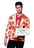 Boland - Fotorealistisches Shirt Pizza Peperoni, Motiv Salami, verschiedene Größen, Fasching, Karneval, Themenparty, Mottoparty