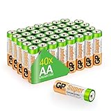 GP Batterien AA 1,5V Super Alkaline Longlife Technologie, Vorratspack mit 40 Stück Mignonzellen in praktischer Briefkasten-tauglicher Versandverpackung