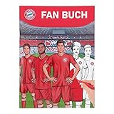 Offizielles Mal- und Stickerbuch vom Rekordmeister FC Bayern München, ca. 30 x 22 cm groß, 40 Seiten mit Ausmalbildern, Spielen, Rätseln und Stick