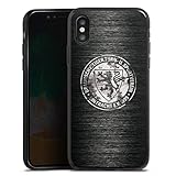 DeinDesign Silikon Hülle kompatibel mit Apple iPhone X Case schwarz Handyhülle Offizielles Lizenzprodukt Logo Eintracht Braunschweig