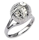 Star Wars 3D-Frauen Tod Star Edelstahl Ring (7)