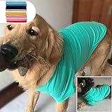 Lovelonglong 2019 Hunde Pullover Sweatshirt Herbst Winter Kaltes Wetter Hunde T-Shirts für Kleine Mittlere Große Größe Hunde Golden Retriever Kleidung Türkis XXXXL
