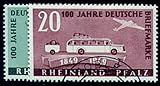 Goldhahn Französische Zone Rheinland-Pfalz Nr. 49-50 'Deutsche Marken gestempelt Briefmarken für S