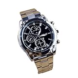 Celucke Quarz Uhr Herren Armbanduhr mit Edelstahl Metallarmband, Männer Uhren Business Herrenuhr Klassisch Quarzuhr Sportuhr Elegant Analog