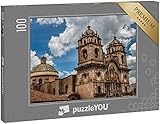 puzzleYOU: Puzzle 100 Teile „Templo de la Compañía de Jesús, Cusco, Peru.“