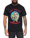 WhyKiki Los Pollos Herren T-Shirt Hermanos Bad Heisenberg Breaking, Schwarz, XXL