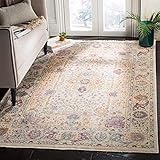 Safavieh Modische Teppich, ILL704, Gewebter Viskose, Creme / Lila, 120 x 180