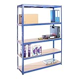 G-Rack 0023 Regalsystem, Blauer pulverbeschichteter Edelstahl, 1 Bay