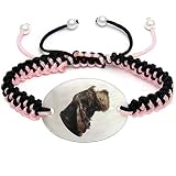 Timest - Spinone Italiano - Hunde Motiv Armband mit Perlmutt BS0168
