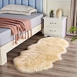 Aaronic zgy Teppich Weicher Kunstpelz-Wollteppich für Wohnzimmer, Sofa, Kissen, Flauschiger Nachttischteppich, Plüsch, Schlafzimmer, Dekoration, Abdeckung, Tür Tepp