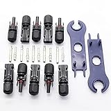 DLRSET solarpanel stecker， 1 Set. TUV Wasserdicht IP67. Sonnenkollektor-Anschlusskabel-Koppler Solarstecker männliche Frau, die im Sonnenkollektor verwendet Wird (Color : Type 2)