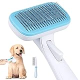 Selbstreinigend Hundebürste - Haustier Bürsten Katzenbürste Hundebürste für Kurzhaar Langhaar Ideal für Haustiere Entfernen Sie den Täglichen Fellschmutz für Eine Gute Gesundheit und Schö