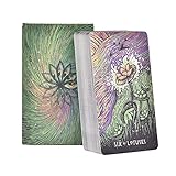 Tarot-Karten - 78pcs Hologramm-Anleitung Zukunft Erzählen des englischen Tarot-Decks - preisgekrönte Familien-Startseite Party Board-Spiel - Mysterious Interactive Fate-Weissagungskarte - Uk V