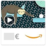 Digitaler Amazon.de Gutschein mit Animation (Geburtstags Faultier)