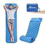 Rayisin Isomatte Camping Luftmatratze aufblasbare Schlafmatte Ultraleichte Matratze Feuchtigkeitsbeständig Strandmatte langlebige Campingmatratze für Wandern, Backpacking, S