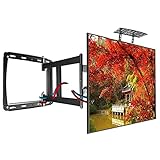 TV halterung fernseher wandhalterung monitor TV-Wandhalterung Schule außerhalb des Wohnmobils,Drehung Erweitert Groß Gebogener Flachbildschirm-Monitorhalterungsständer,40-90 Zoll,85kg