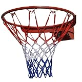 Basketball-Ständer Basketballkorb Fachmann Basketball-Felge&Basketball-Netz mit Doppelfedern,Wandhalterung Basketball-Tor zum Schule Fitnessstudio,Last 150 kg/330 lb ( Color : Red )