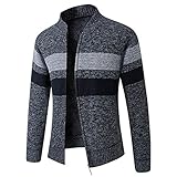 Asija Pullover Herren Pullover mit Kapuze Slim Fit Longseleeve Schwarzer Männer Strickpullover - Sweatshirt - Winterpullover Kapuzenpullover - Hoodie Pulli Lang