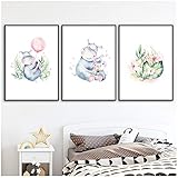 Glasbilder Wohnzimmer Modern Nordic Poster Pflanzen Niedlichen Tier Wandkunst Leinwand Poster Und Druck Leinwand Malerei Dekorative Bild Wandkunst Pop Art Wohnkultur 41x61cmx3 Ung