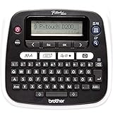 Brother PT-D200BW Beschriftungsgerät (für 3,5 bis 12 mm breite TZe-Schriftbänder, bis zu 20 mm/Sek. Druckgeschwindigkeit)