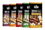 Grillido kleines Grillpaket I Bratwurst mit weniger Fett I jeweils 1x 4er Pack Smoky Beef, Italico, Spinatico, Classico und Gourmet Mix