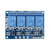 Elegoo 4 Kanal DC 5V Relaismodul mit Optokoppler für Arduino UNO R3 1280 DSP ARM PIC AVR STM32 Raspberry