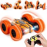 Vubkkty Ferngesteuertes Auto für Kinder 4WD Ferngesteuertes Auto 2.4Ghz Wasserdicht RC Stunt Auto 360°Roating All Terrain Stunt Ferngesteuertes Auto Spielzeug für 6 7 8 9 10 Jahre alte Jung