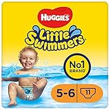 Huggies Little Swimmers Einweg-Schwimmwindeln für Babys und Kinder, Größe 5-6 (12-18 kg), 11 Bade-Windeln, Unisex