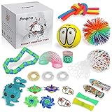 Anpro 24pcs Zappelspielzeug ， Sensorisches Spielzeug für Autismus ADHS-Menschen, Stressbälle Angstabbau, Stressabbau und Anti-Angst-Geschenk für Erwachsene, Partytaschenfü