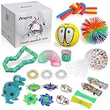 Anpro 24pcs Zappelspielzeug ， Sensorisches Spielzeug für Autismus ADHS-Menschen, Stressbälle Angstabbau, Stressabbau und Anti-Angst-Geschenk für Erwachsene, Partytaschenfü