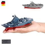 HSP Himoto RC ferngesteuertes Mini Kriegsschiff, Flugzeugträger, Schlachtschiff, Schiff, Boot, Komplett-Set inkl. integr. Akku, Fernsteuerung, Neu, OV