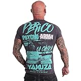 Yakuza Herren Perico T-Shirt, Anthrazit, L